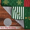 COZONY Christmas Patchwork Runner Rug, Santa Snowman Print Non Slip Carpet for Hallway Entryway Laundry - 4 of 4