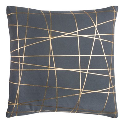 Grey and shop gold throw