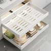 White Pull Out Cabinet Organizer Expandable Kitchen Drawers Heavy Duty Slide Out Storage Drawer for Cupboard Under Sink Cabinet Storage Shelf for Kit - 2 of 4