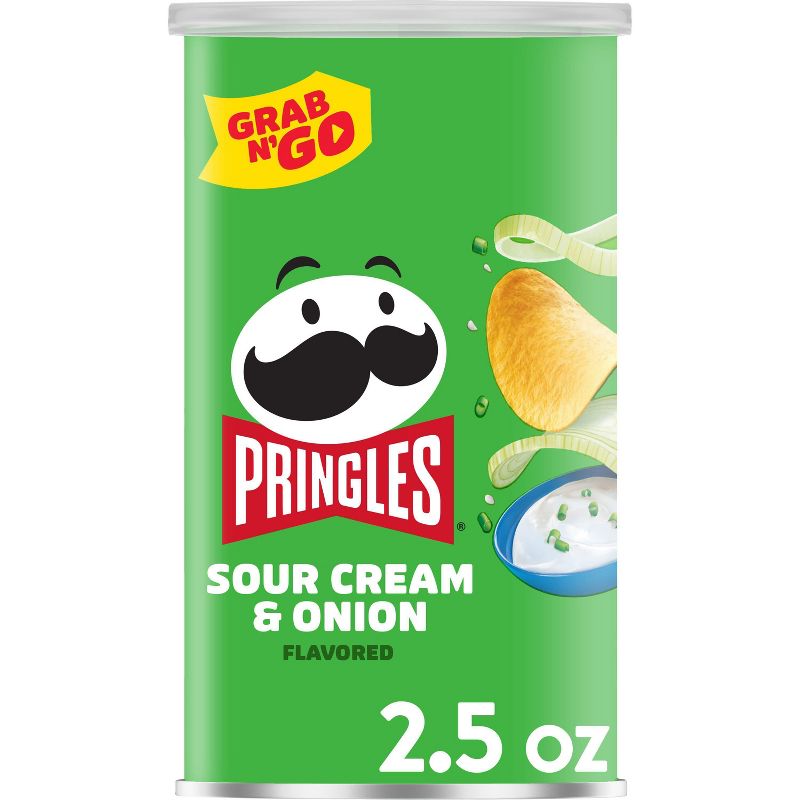 Pringles Grab &#38; Go Large Sour Cream &#38; Onion Potato Crisps Chips - 2.5oz, 1 of 10