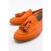 Mona - Neon Orange Soft Leather Tassel Loafers (Women)  | Forever & Always Shoes - 2 of 4