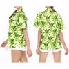 HAPPY BAY Hawaiian Shirts Womens Casual Summer Party Blouses Shirt Dressy Blouse Short Sleeve Button Up Dress Tops Tee Shirts T Shirts - image 3 of 4