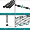 4 - Tier Black Steel Storage Shelves Heavy Duty Utility Wire Rack OrganizerHome 1000 lbs 13 inch Dx 23.6 inch Wx 53.4 inch H - 4 of 4