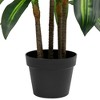 Northlight 36" Two-Tone Green Dracaena Artificial Potted Plant - 4 of 4