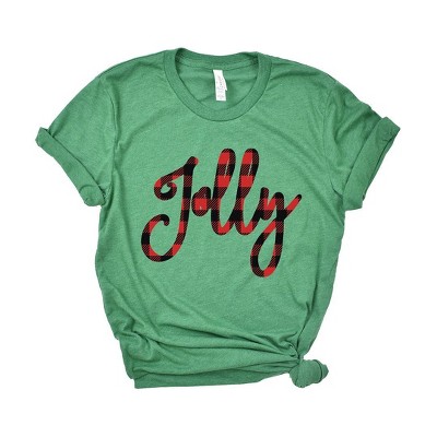 Simply Sage Market Women's Jolly Plaid Short Sleeve Graphic Tee