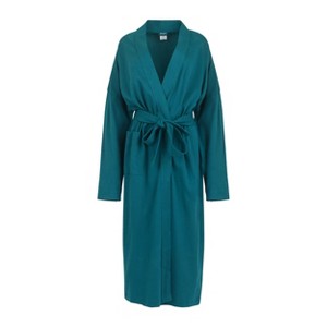 Pure Fiber Organic Cotton Knitted Duster Robe - 1 of 4