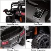 12V Kids Ride On Car Truck w/Parent Remote Control, Spring Suspension, LED Lights, AUX Port, Music (Black, no Tent) - 4 of 4