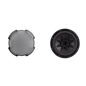 Kicker 52CVR102 10-Inch (25cm) Sub, DVC, 2-ohm & 52GR10 Grill Bundle - 1 of 4
