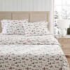 Martha Stewart Twin Ski Village Twin Sheet Set Green - 2 of 4