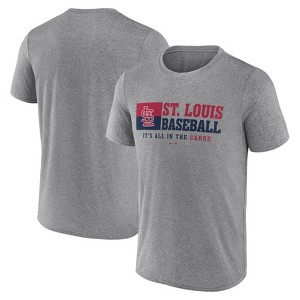 MLB St. Louis Cardinals Men's Gray Short Sleeve T-Shirt - 1 of 4