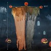 Syemin Decorative Holiday Scene Props 6 Feet Halloween Decoration Hanging Pumpkin Ghost Bendable Arms Halloween Decorations, Black, 96"*20"*72" - 3 of 4