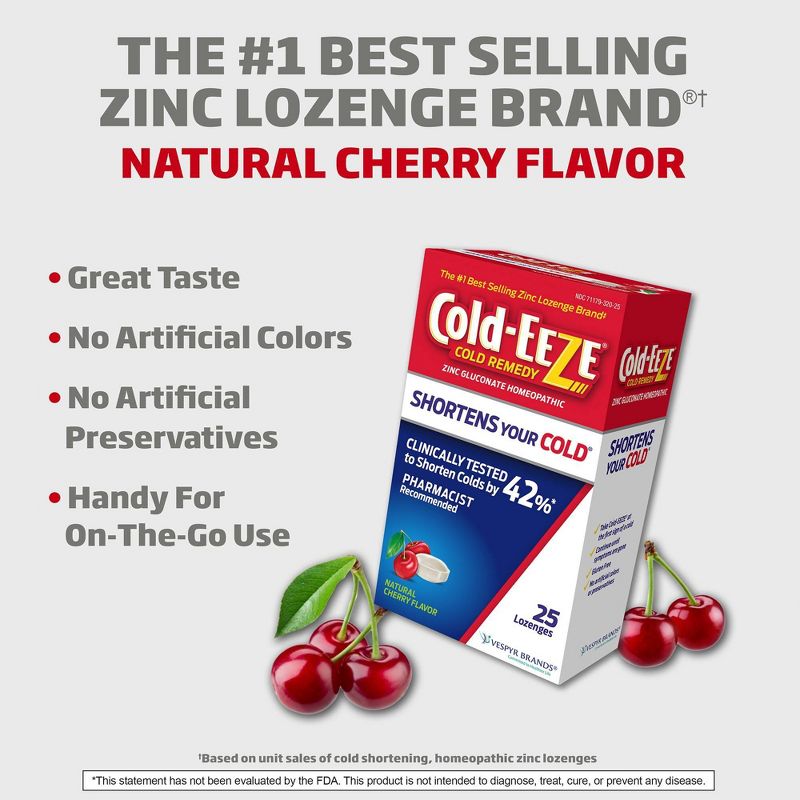 Cold-Eeze Cold Remedy Cherry Lozenges - 25ct, 5 of 9