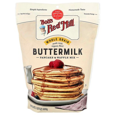 Bob's Red Mill, Buttermilk Pancake & Waffle Mix, Whole Grain, 24 oz