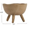 Storied Home Boho Terracotta Footed Bowl with Organic Edge - 3 of 4
