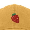 Dalix Strawberry Embroidered Cotton Dad Hat Fruit Adjustable Casual Baseball Cap Nature Womens - 2 of 4