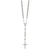 Chisel Stainless Steel Polished 8mm Beaded 32.5" Rosary Necklace - 4 of 4