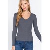 Slickblue Women's Viscose Rib Sweater, V-Neck & Lightweight Knit, Casual Pullover, Multiple Color Options, S-L - 2 of 4
