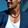EVERLY JEWELRY |Men's 8.5-9mm Cultured Freshwater Black Pearl 11.5-12mm Tahitian Baroque Black Pearl Necklace Sterling Silver Clasp - 20 in. - 4 of 4