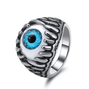 Evil Eye Eyeball Ring for Men or Women Stainless Steel Biker Ginger Lyne Collection - 1 of 4