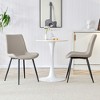 Sapphtopaz Modern Simple Dining Chairs Set of 4, Faux Leather Kitchen Chairs with Curved Widened Cushion for Dining Room, Kitchen - 2 of 4