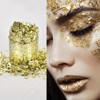 Unique Bargains Gold Foil Flakes for Nail Resin Crafts Painting Candle Making - 4 of 4