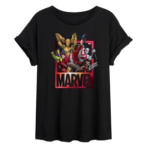 Women's - Marvel - Guardians of the Galaxy Oversized Graphic T-Shirt - 1 of 4