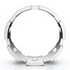 Pompeii3 Men's Calvin 8mm Interlocked Wedding Band 10k Gold Band - 2 of 4
