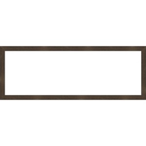 Amanti Art Woodgrain Stripe Chocolate Framed Dry Erase Magnetic Board - 1 of 4