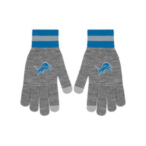 NFL Detroit Lions Gray Big Logo Glove - 1 of 4