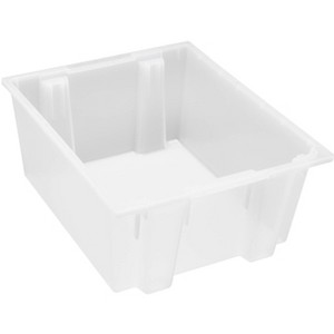 Quantum Storage Systems Stack And Nest Tote, 23-1/2"W X 19-1/2"D X 10"H, Heavy Duty, 2.00 Cu. Ft. Capacity - 1 of 1