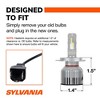 SYLVANIA 9003 LED -  Fog Lights For Cars and Trucks - Headlight Bulbs for Off Road Powersports - 6000k Cool White LED Light - Long-Lasting Bulbs - 4 of 4