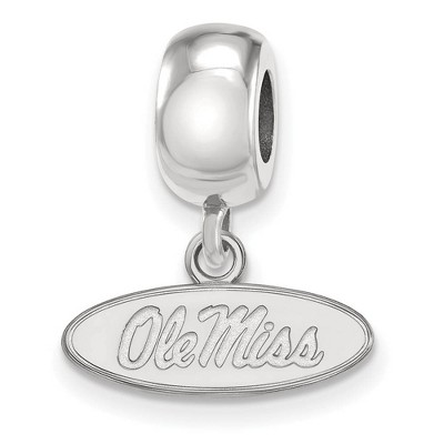 Black Bow Jewelry Sterling Silver Mississippi Rebels NCAA Bead Charm