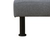 DOMETOUR Gray Linen Convertible Sofa Bed – Modern Sleeper Couch for Living Room or Guest Room - 3 of 4