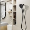 SEVOBAL Shower Faucets, High Pressure Magnetic Handheld Shower Head with Multiple Spray Modes and Stainless Steel Hose, Black, 10.82"*6.1"*3.34" - 3 of 4