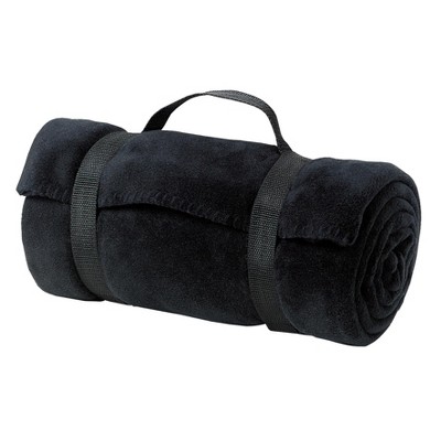 Port Authority - Value Fleece Blanket With Strap - Black : Target