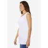 Woman Within Plus Size Perfect Sleeveless Shirred U-Neck Tunic - 4 of 4