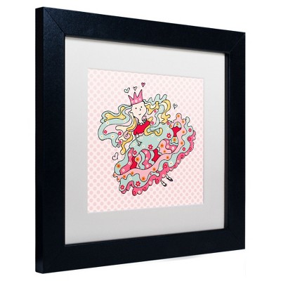 Trademark Fine Art -Carla Martell 'Little Flower Princess' Matted Framed Art
