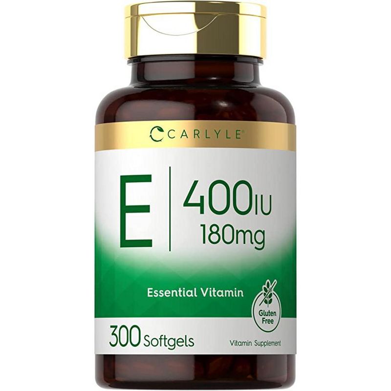 Carlyle Vitamin E 400 IU Softgels | 180mg | 300 Count, 1 of 3
