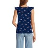 Lands' End Women's V Neck Cascade Ruffle Top - 2 of 4