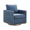 Chenille Swivel Accent Chair with Upholstered and Removable Cushion,360° Swivel Club Chair for Bedroom, Modern Lounge Armchair for Apartment-Koiai - 2 of 4