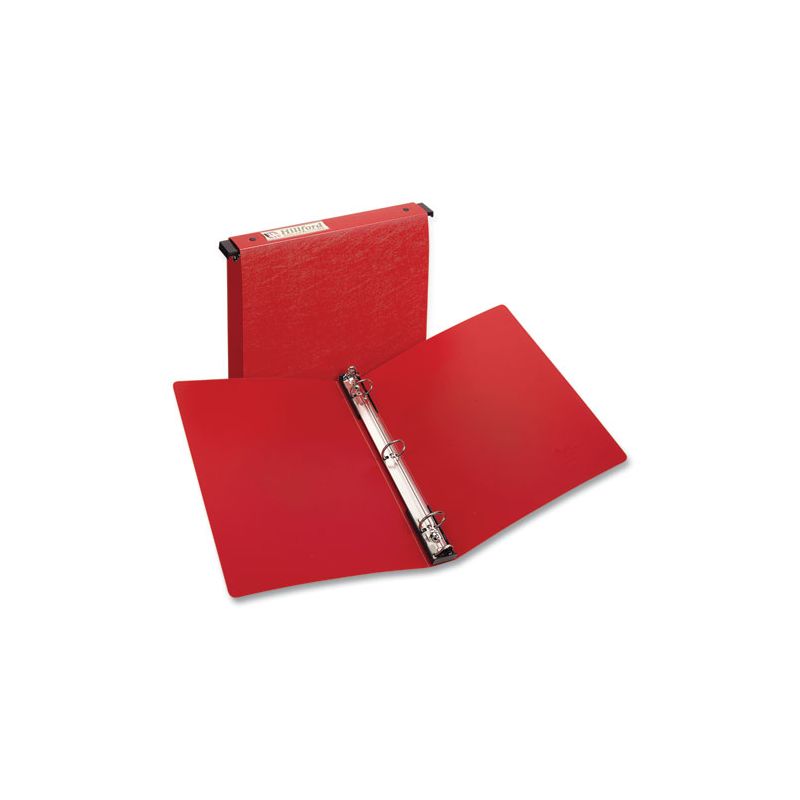 Avery Hanging Storage Flexible Non-View Binder with Round Rings, 3 Rings, 1" Capacity, 11 x 8.5, Red, 1 of 7