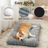 JOEJOY  Super Soft Calming Pet Bed, Reversible Plush Mat with Anti-Slip Base, Comfortable Pad for Dog Crate & Furniture Protection - 4 of 4