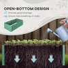 Okak Tall Raised Garden Bed Elevated Wooden 3-Tier Planter Stand with Drainage Holes for Vegetables, Herbs, Flowers - 2 of 4