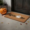 HomeRoots 24" X 36" Black Natural And White Halloween Halloween Welcome Outdoor Coir Door Mat - 2 of 4