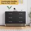 Jojoka Dresser for Bedroom with 6 Drawer, TV Stand Dressers Chest of Drawers Large Wood Dresser for Storage and Organization - 4 of 4