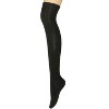 Wrapables Women's Ribbed Knee High Boot Socks, Black - 2 of 2