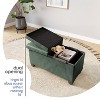 StorageBud Storage Ottoman for Bedroom End of Bed, Faux Leather Storage Bench, Large Storage Ottoman Bench, Entryway Bench with Storage - 2 of 4