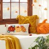 Embroidered Corduroy Pumpkin Shaped Throw Pillow Orange - Opalhouse™ designed with Jungalow™ - image 2 of 4