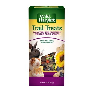 Wild Harvest Trail Treats with Seeds, Berries and Nuts Berry Flavor Guinea Pigs, Hamsters, Gerbils & Adult Rabbit Crunchy Treats - 11oz - 1 of 4