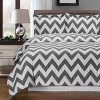 Chevron Combed Cotton Duvet Cover Set - 4 of 4